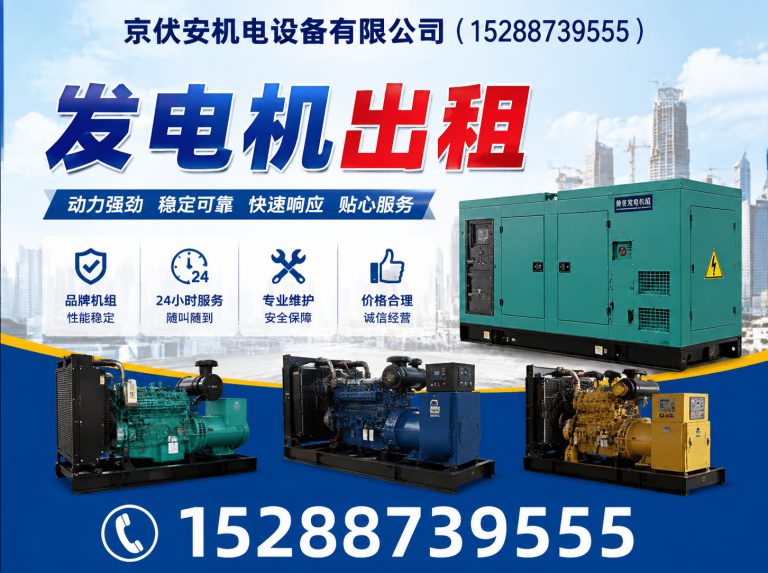 黄山应急发电机出租展示图